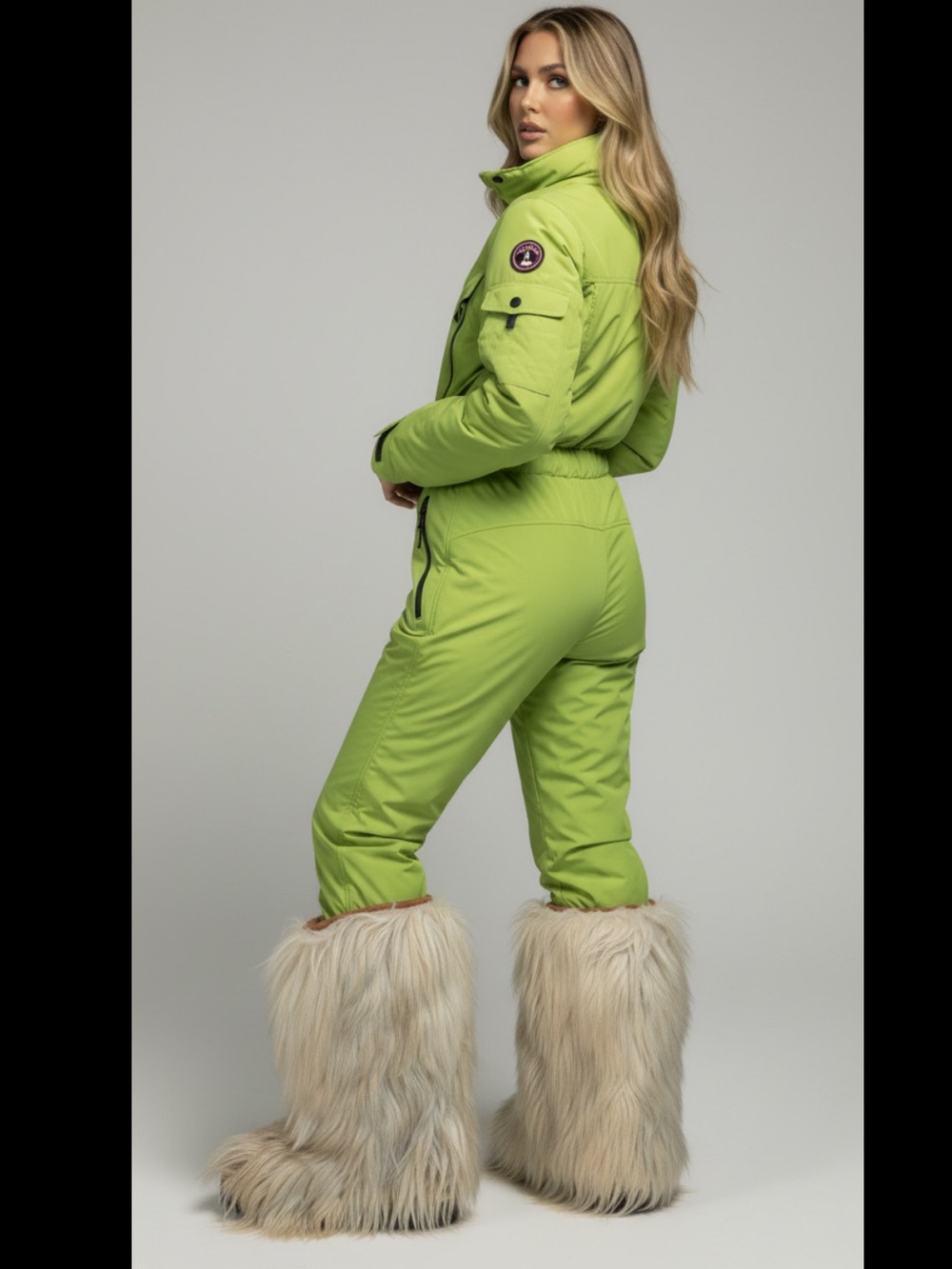 Oscar Faux Fur Winter Boots in Cream